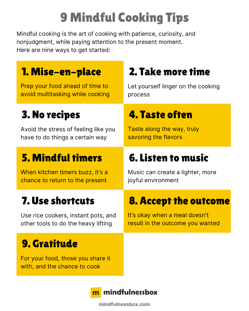 9 tips for mindful cooking and cooking meditation
