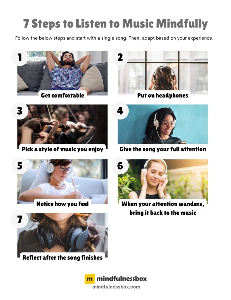 7 steps to listen to music mindfully
