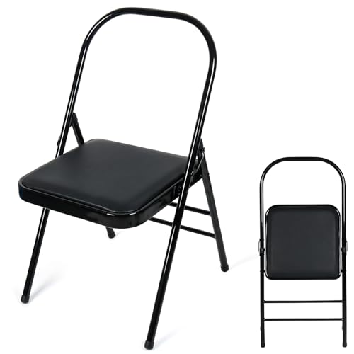 7 Must-Have Yoga Accessories for Joint Pain yoga accessories for joint pain 7 Yoga Chair - INNOLIFE Yoga Auxiliary Chair Backless Relieve Neck and Back Pain Chair, Backless Yoga...