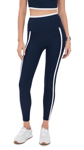 Best Maternity Yoga Pants: Top 7 Comfortable Options for Moms-to-Be best maternity yoga pants 6 Beyond Yoga Women's Spacedye New Moves High Waisted Midi Leggings, Nocturnal Navy/Cloud White, L