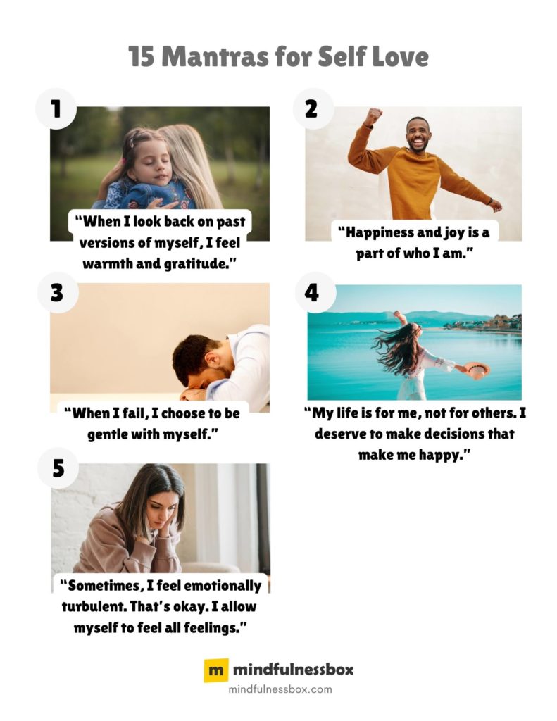 Self love mantras - I allow myself to feel all feelings, good and bad