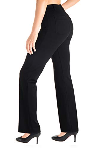 Best Petite Yoga Pants: Top 5 Brands for Shorter Frames best petite yoga pants 5 Yogipace,Belt Loops,Women's Flare Yoga Dress Pants Work Slacks Trousers,Back Pockets,31',Black,Size...