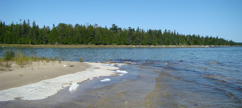 Quarry Bay Nature Reserve Lake Huron shoreline