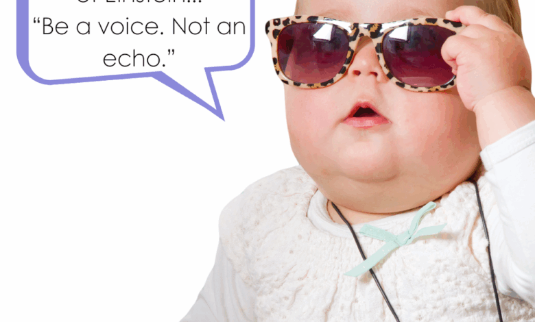 Be a Voice. Not an Echo. Be a Voice. Not an Echo.