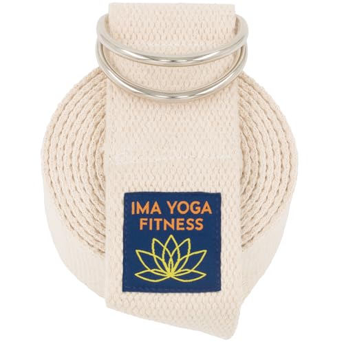 Ima Yoga Fitness - Adaptive Yoga Strap, Yoga Stretching Strap, Extra-Wide 2 Inches, 100% Naturally...