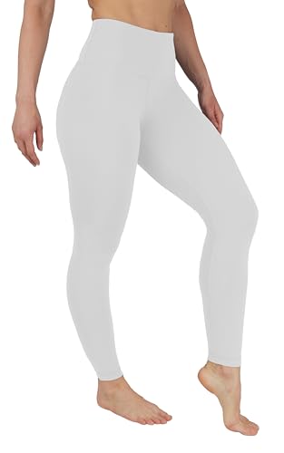 Best White Yoga Pants: Top 5 Non-See-Through Options for a Clean Look white yoga pants 4 90 Degree By Reflex Squat Proof High Waist Interlink Leggings for Women - White - Large