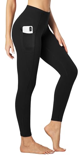 Best White Yoga Pants: Top 5 Non-See-Through Options for a Clean Look white yoga pants 6 Heathyoga Women's Yoga Pants Leggings with Pockets for Women High Waist Yoga Pants with Pockets...