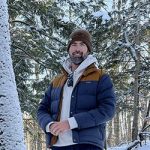 Shane Moffatt Shane Moffatt, Conservation Campaigns and Advocacy Manager, Ontario Nature, bio photo; Shane shown enjoying exploring a healthy forest in winter