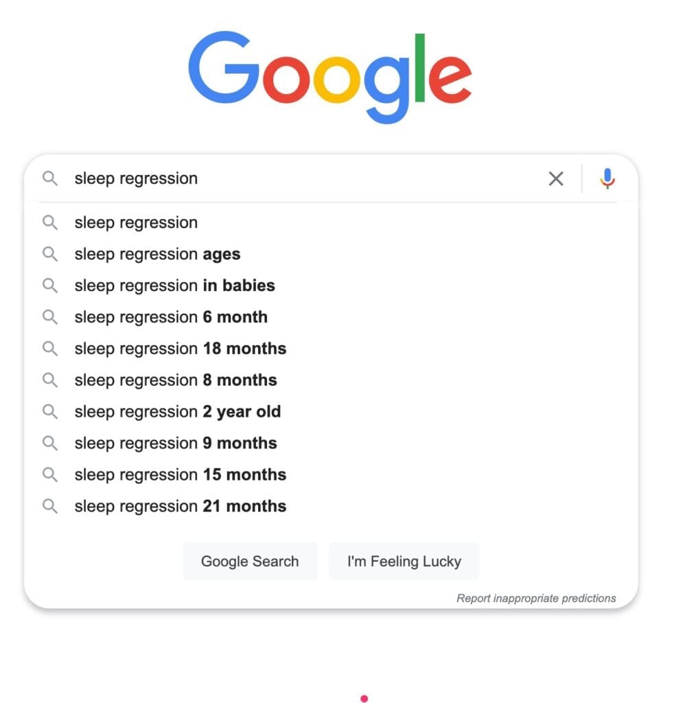 Types of sleep regression