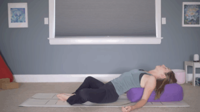 A Soothing Nighttime Yoga Practice You Can Do in Bed