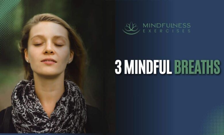 Three mindful breaths